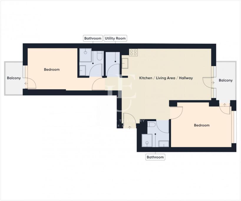 Tokiyo: A Lovely City Center 2 Bedrooms Apartment With Private Parking 索菲亞 外观 照片